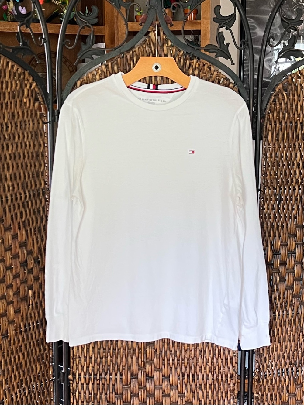 XS Tommy Hilfiger Cotton White Long Sleeve Tee